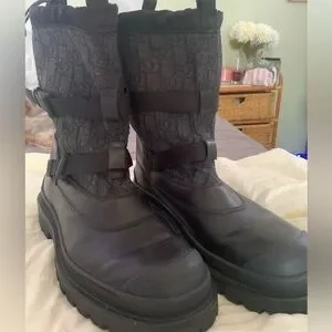 Size 11 Christian Dior Canvas Rain Boots Men’s CHRISTIAN DIOR Dior Camp Rubber Rain Boots (SIZE 35) | eBay main image 3